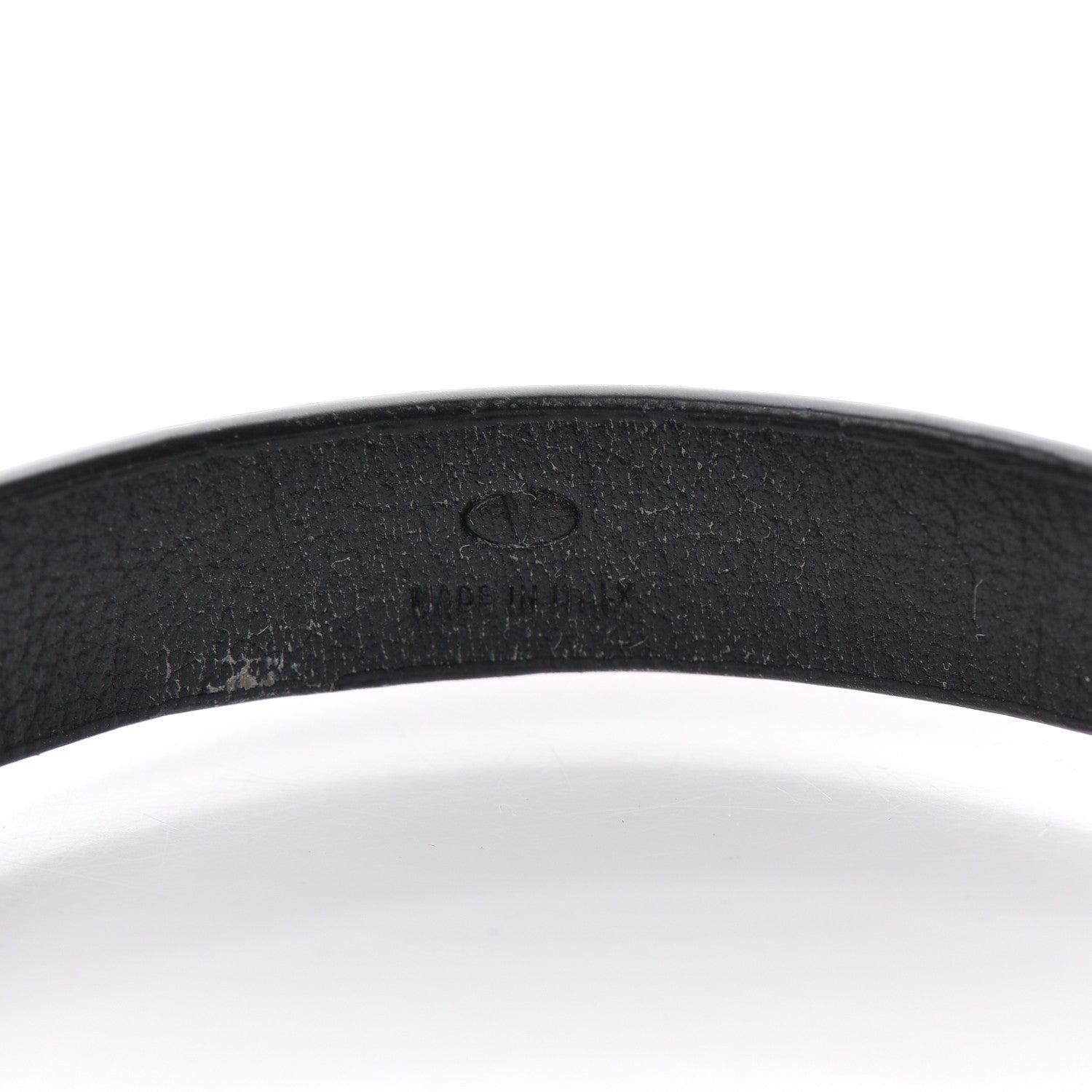 Valentino Garavani Calfskin VLogo Bracelet Red 4 of 4