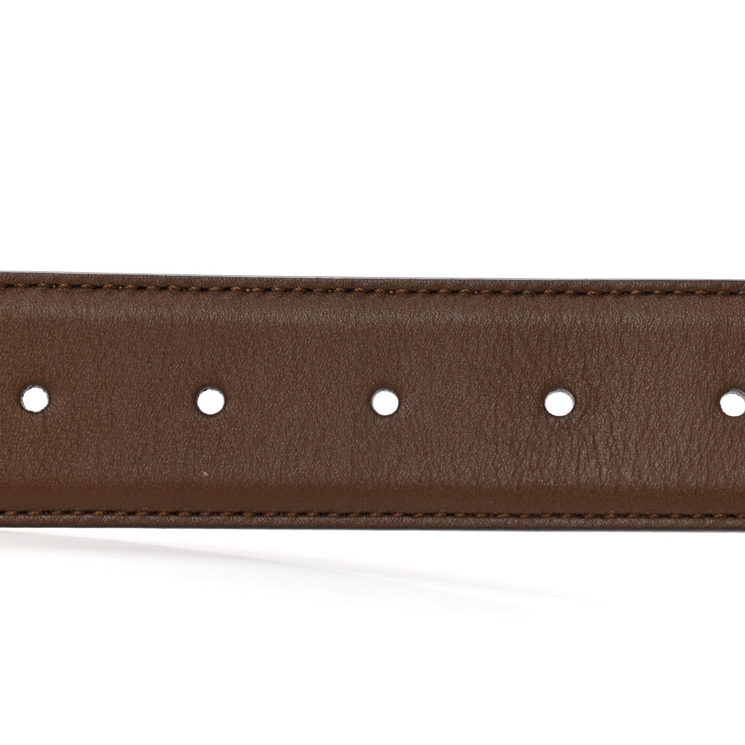 Gucci Calfskin Interlocking G 37mm Belt 75 30 Nut Brown 3 of 7