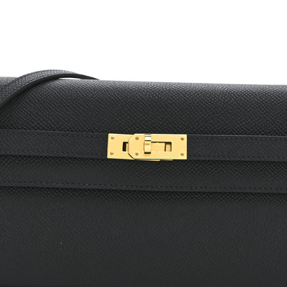 Hermes Epsom Kelly Wallet To Go Black 8 of 12
