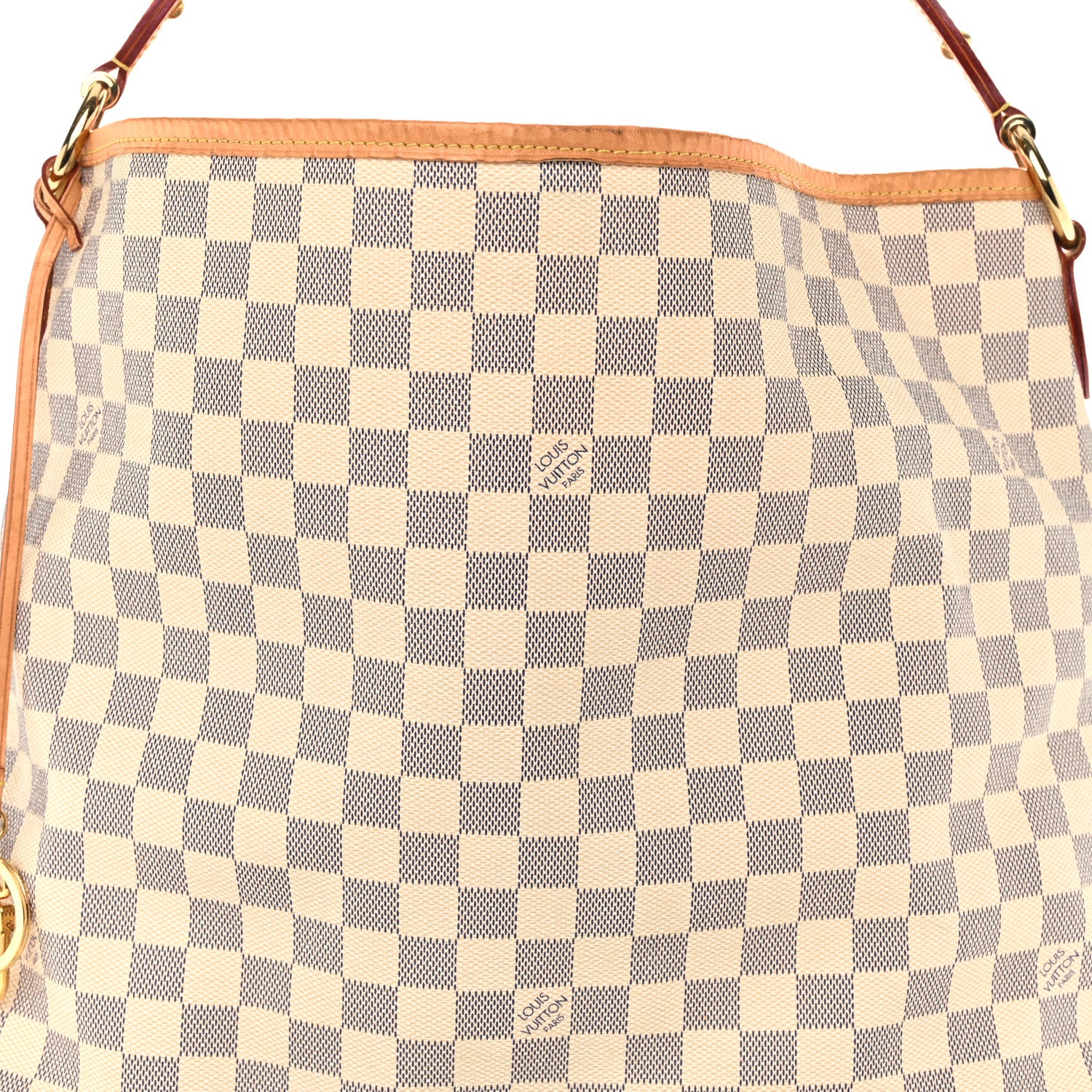 Louis Vuitton Damier Azur Delightful MM Rose Ballerine 7 of 9