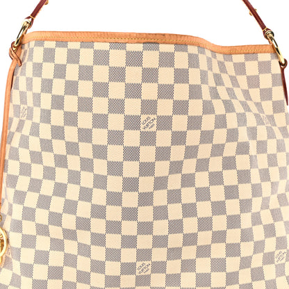Louis Vuitton Damier Azur Delightful MM Rose Ballerine 7 of 9