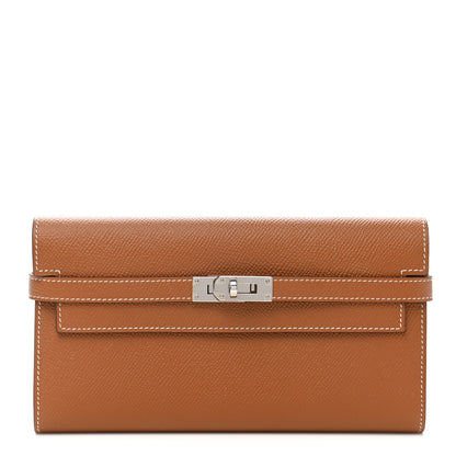 Hermes Epsom Kelly Longue Wallet Gold 1 of 9