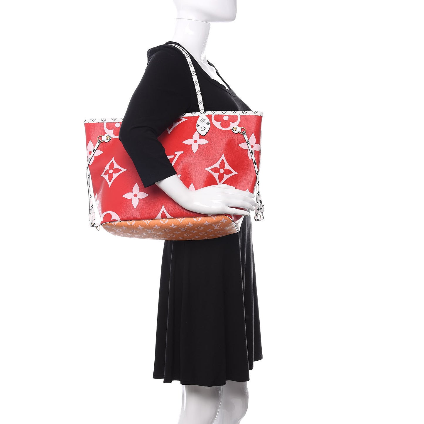 Monogram Giant Neverfull MM Rouge