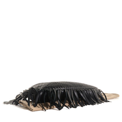 Bottega Veneta Nappa Intrecciato Veneta Large Fringed Hobo Nero Black 4 of 8