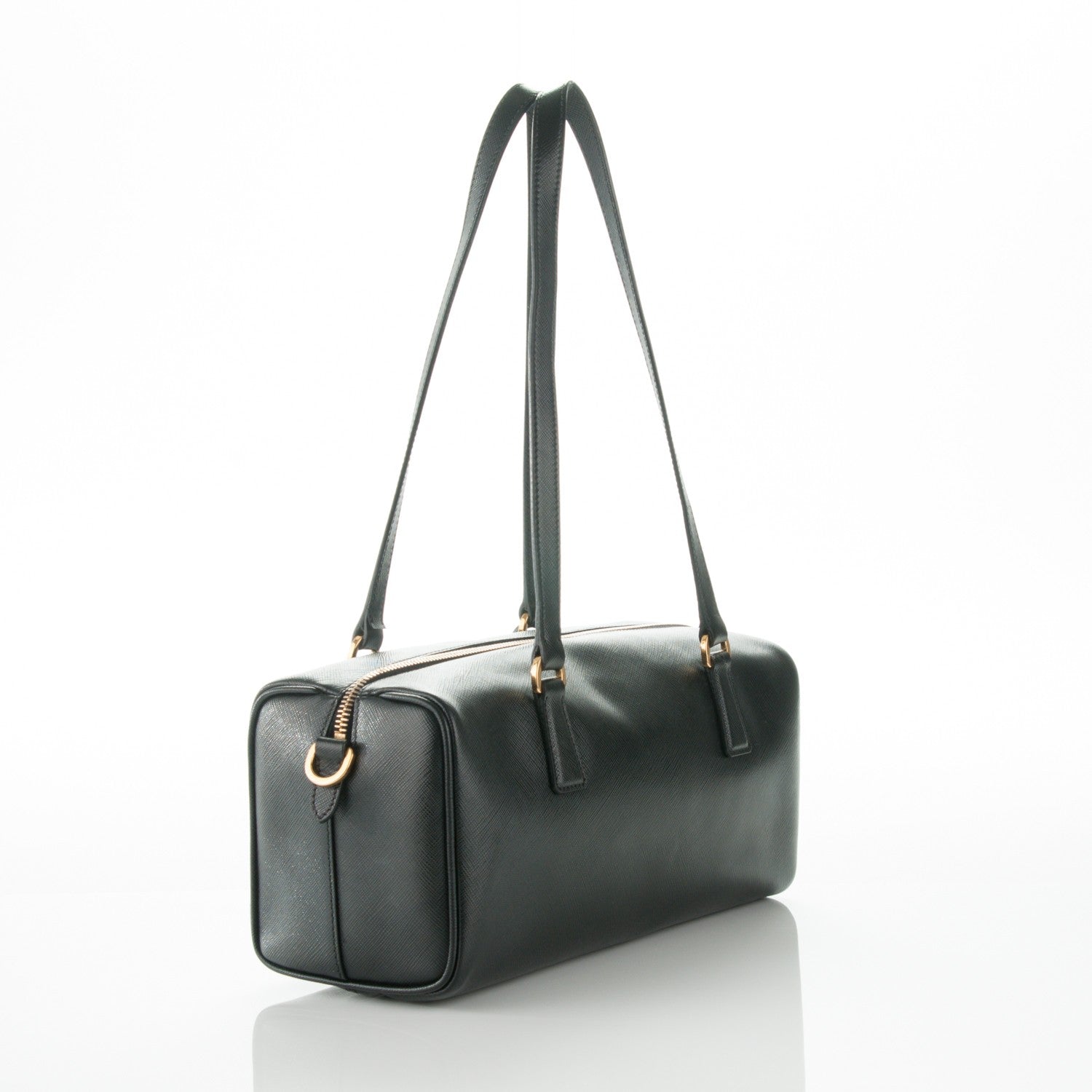 Prada Saffiano Lux Bauletto Nero Black 3 of 6