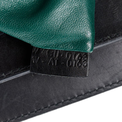Celine Smooth Calfskin Mini Bi-Color Luggage Forest Black 7 of 13