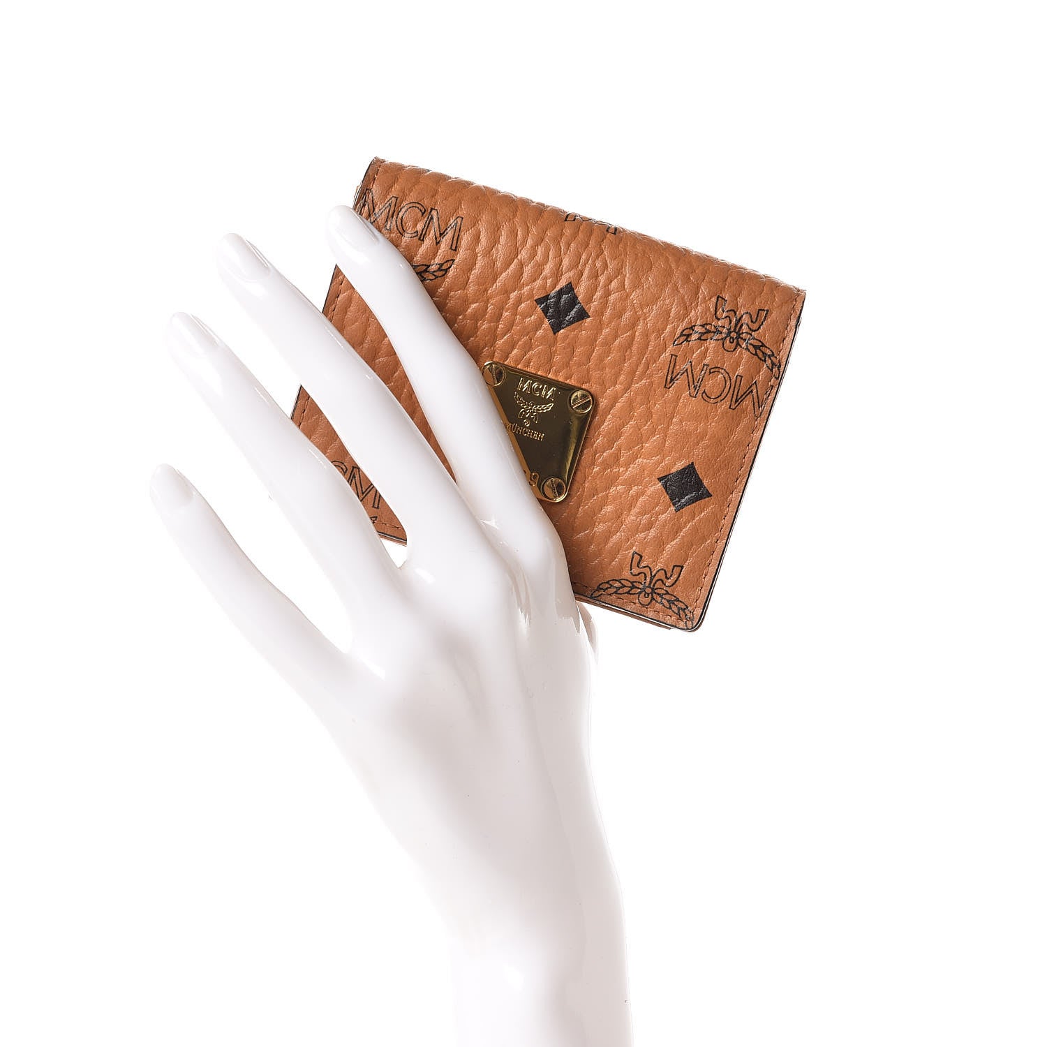 MCM Visetos Heritage Card Case Cognac 2 of 10