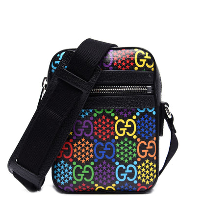 Gucci GG Supreme Monogram Psychedelic Messenger Bag Black 1 of 12