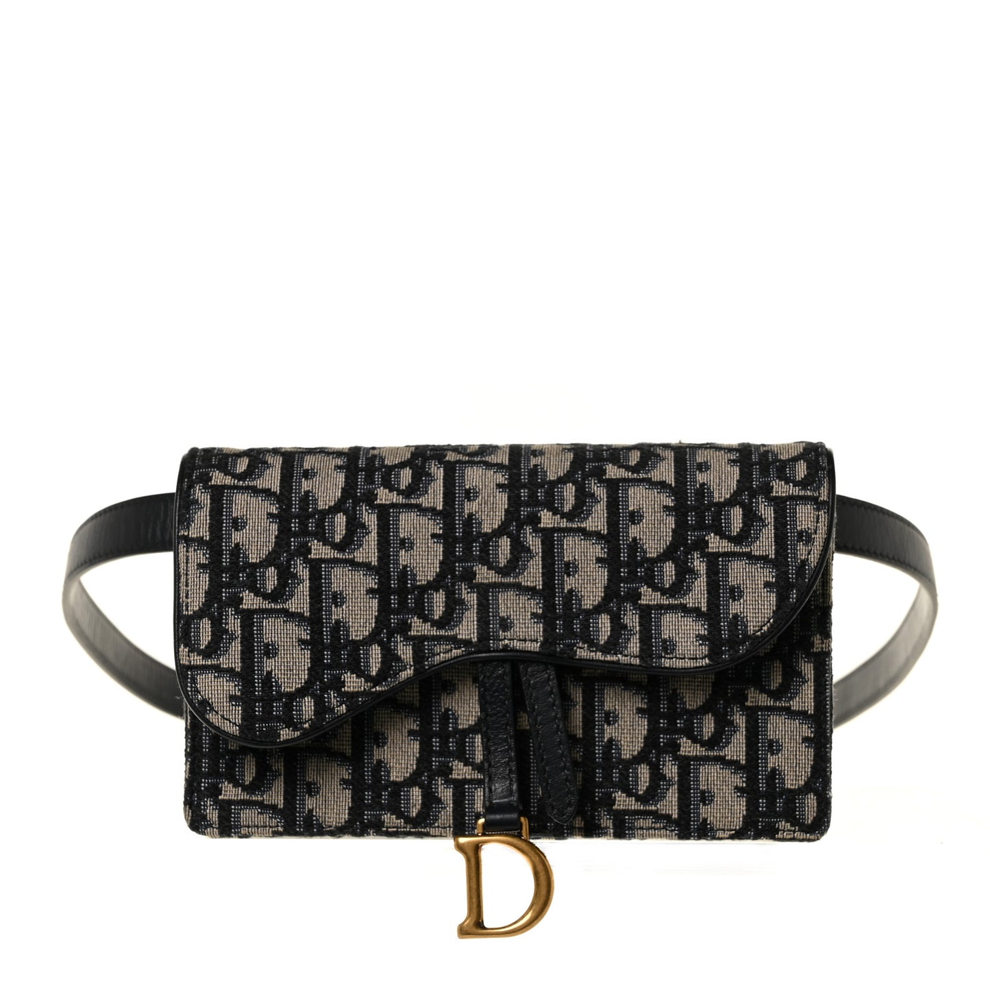 Oblique Saddle Belt Bag Blue