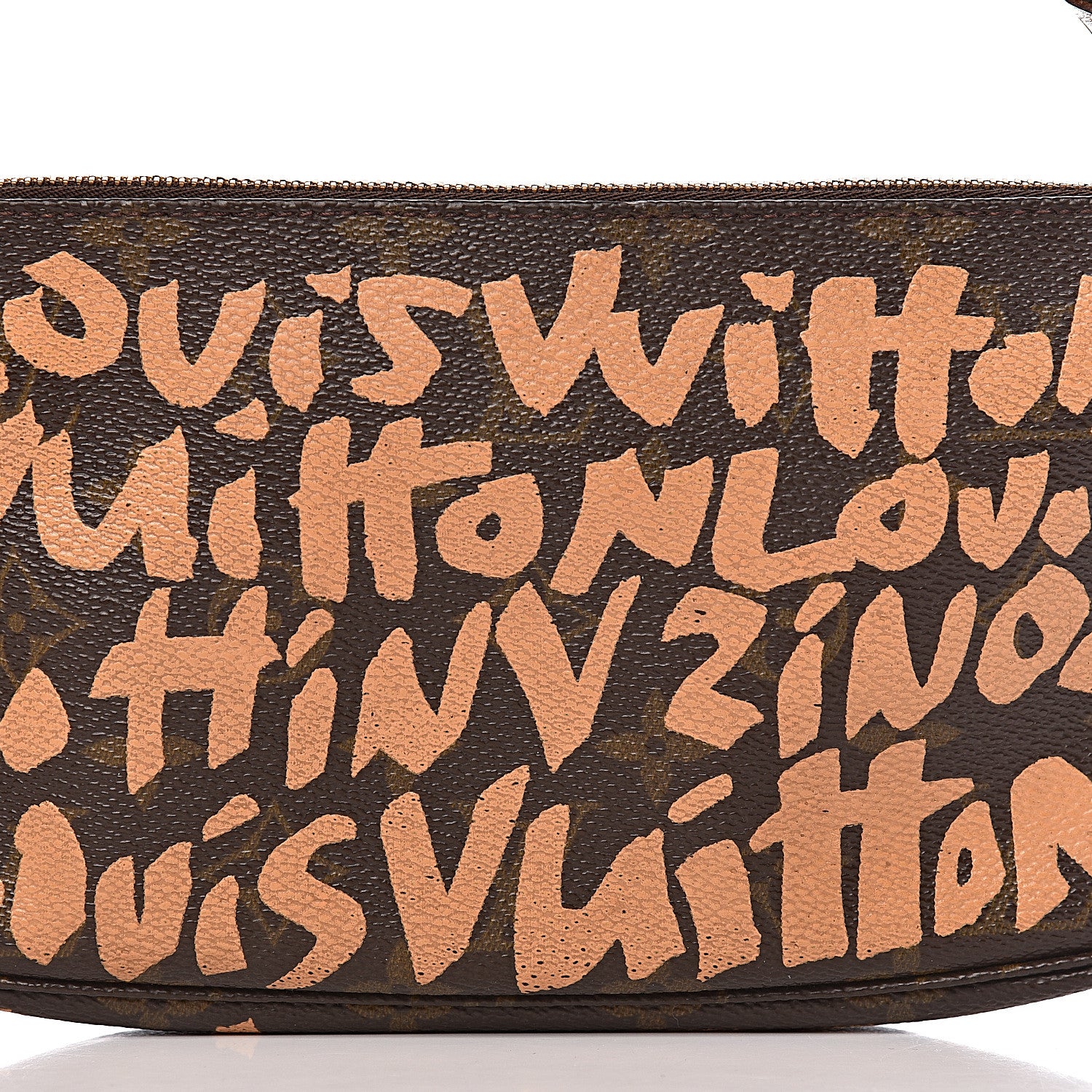 Louis Vuitton Monogram Graffiti Pochette Accessories Peach 11 of 11