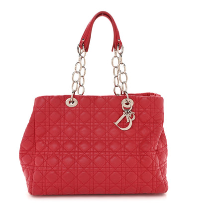 Christian Dior Lambskin Cannage Large Dior Soft Shopping Tote Fuchsia 1 of 14