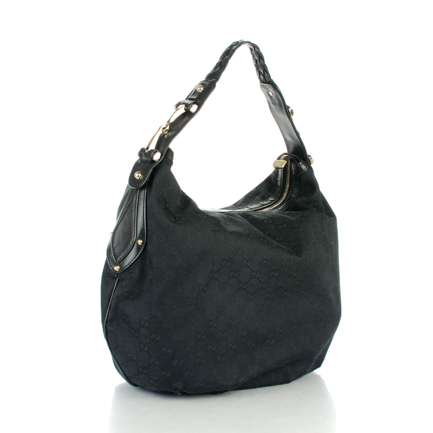 Gucci Monogram Pelham Medium Hobo Black 3 of 10