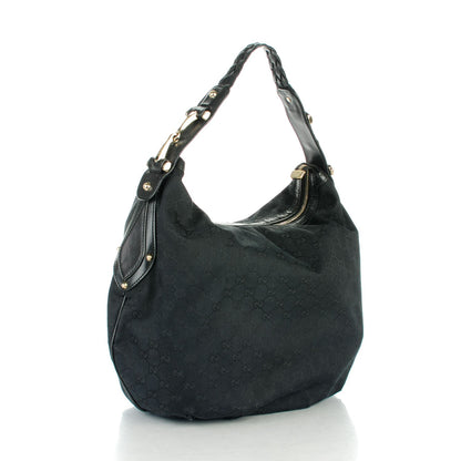 Gucci Monogram Pelham Medium Hobo Black 3 of 10