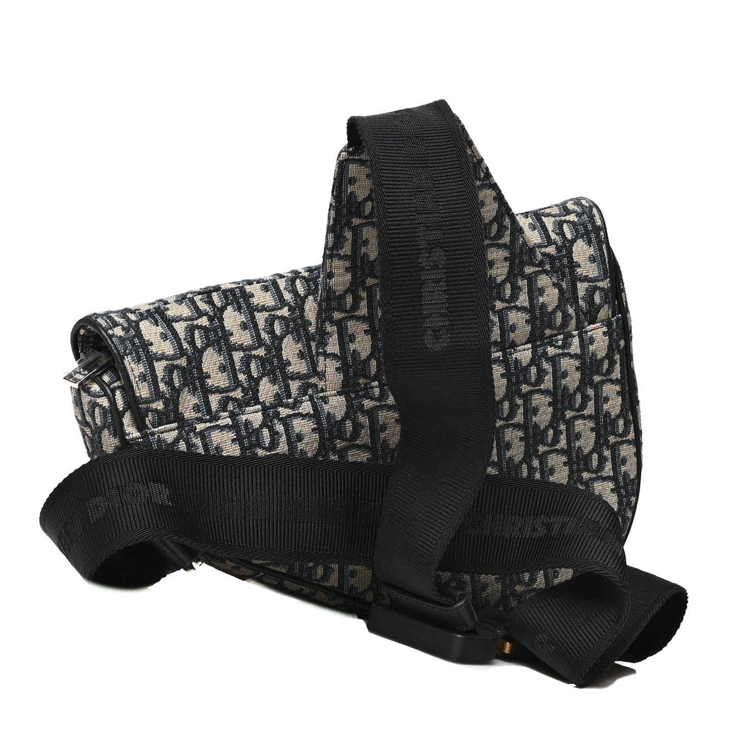 Oblique Mens Saddle Bag Blue