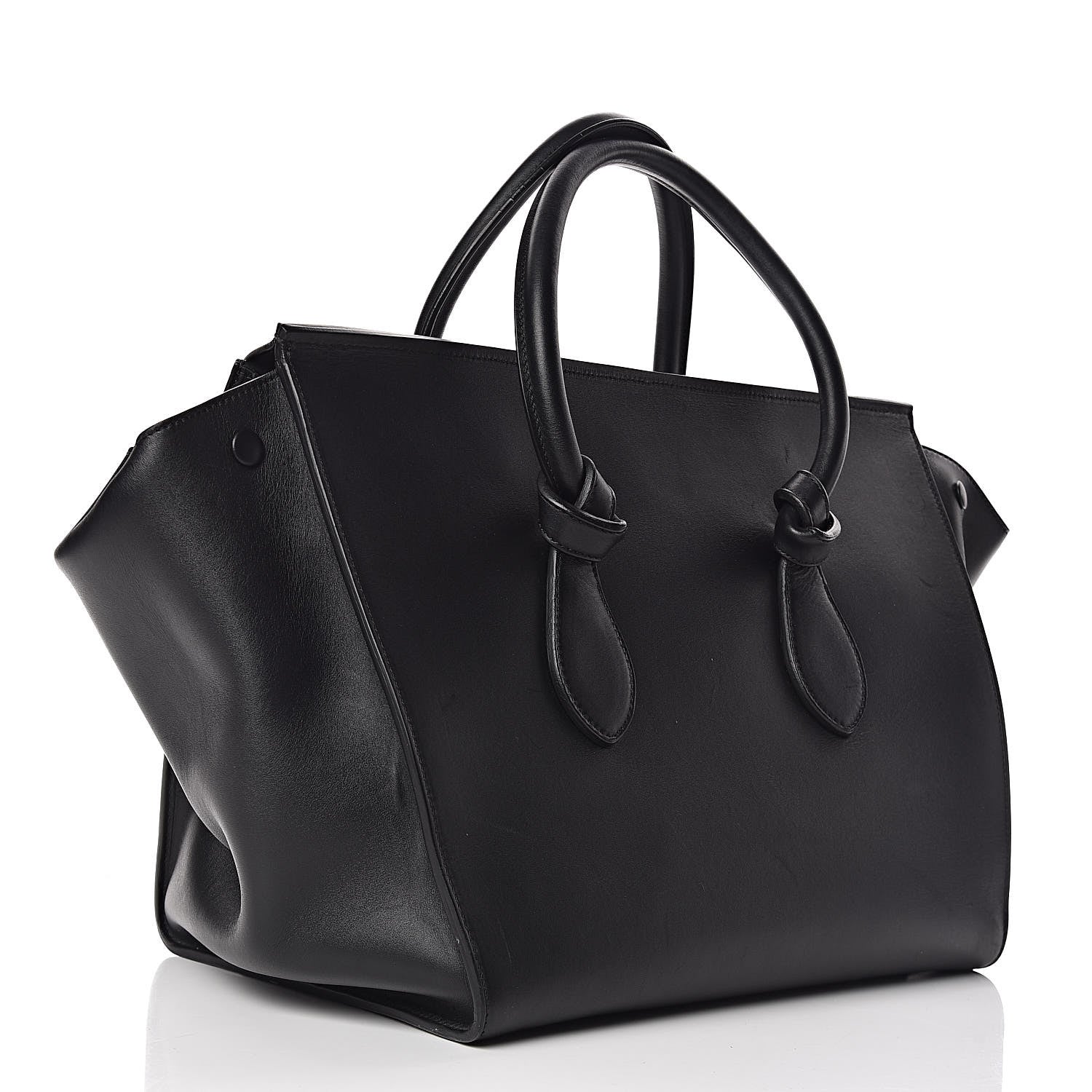 Celine Smooth Calfskin Medium Tie Knot Tote Black 4 of 18