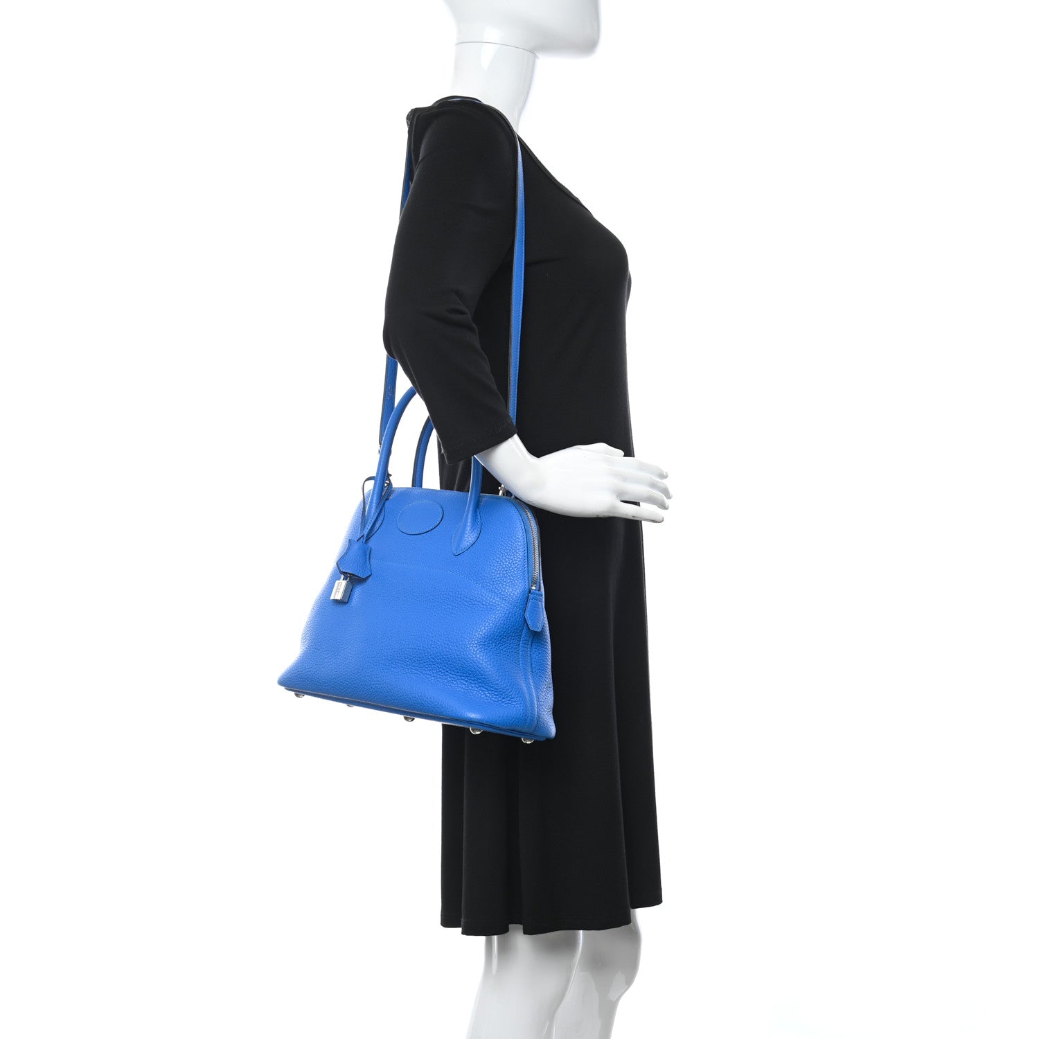 Hermes Taurillon Clemence Bolide 31 Bleu Hydra 2 of 12