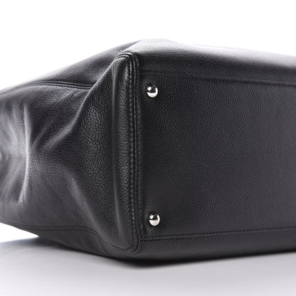 Chanel Calfskin Cerf Shopper Tote Black 9 of 10