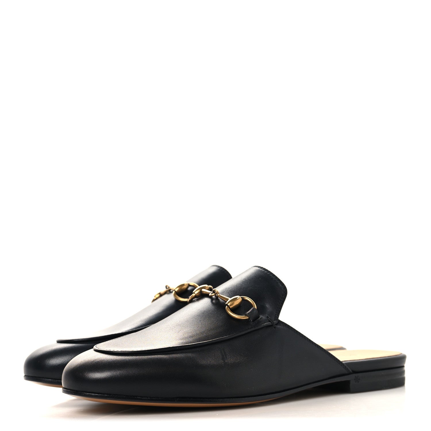 Gucci Calfskin Womens Princetown Slippers 36.5 Black 4 of 11