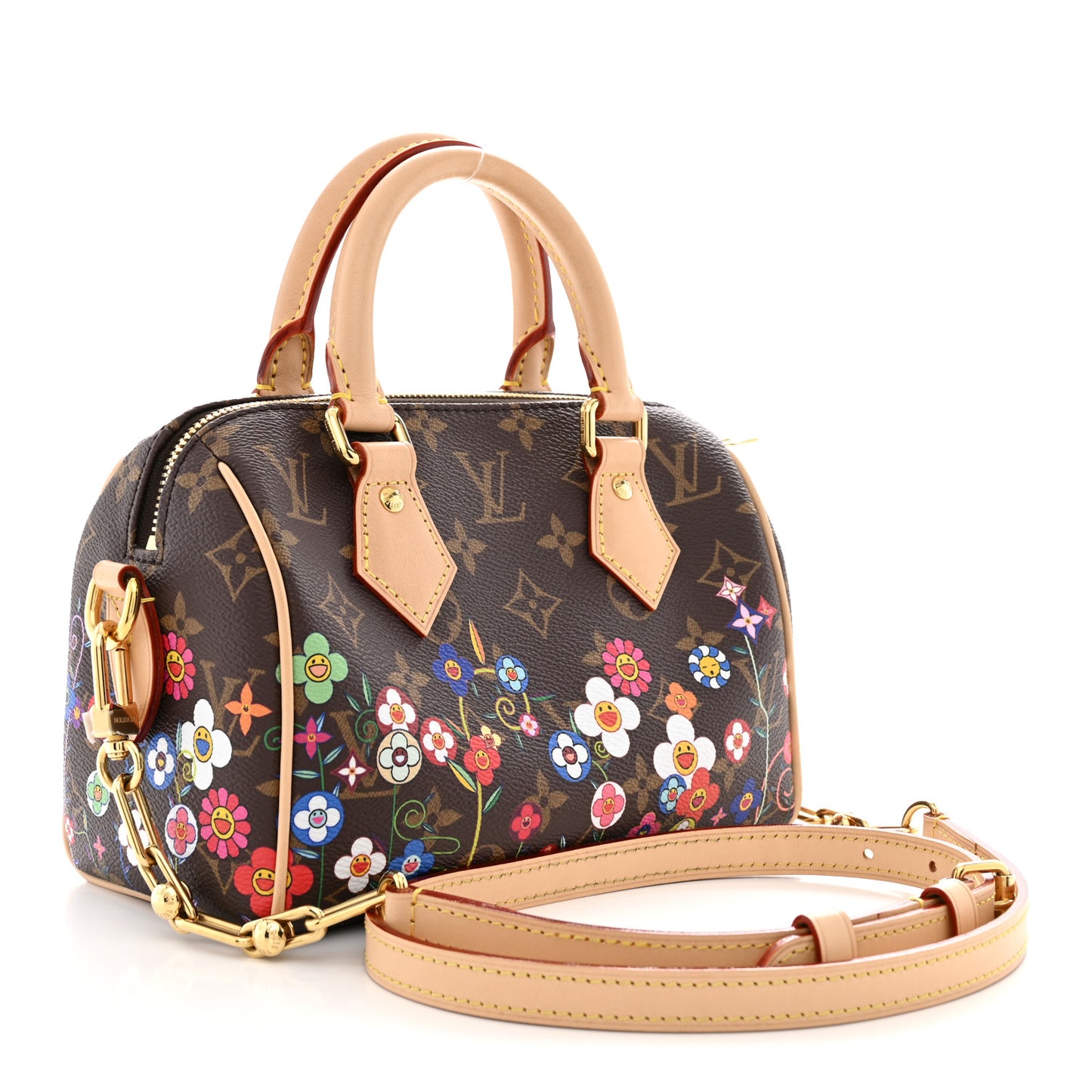 LV X TM Monogram Flowers Speedy Bandouliere 20