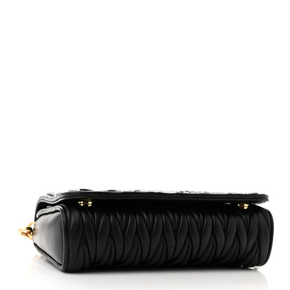 Miu Miu Nappa Matelasse Crossbody Black 4 of 9