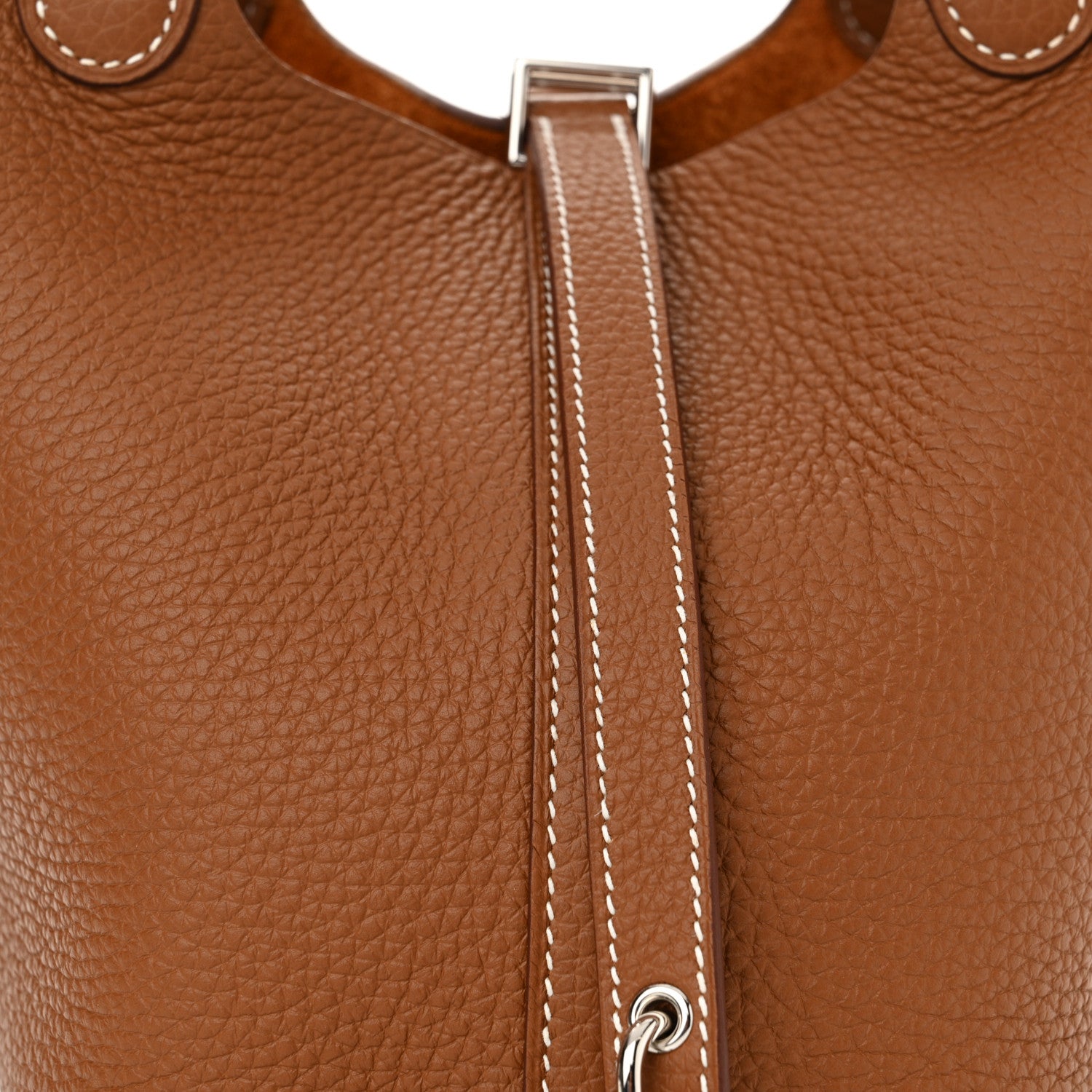 Hermes Taurillon Clemence Picotin Lock 18 PM Gold 8 of 11