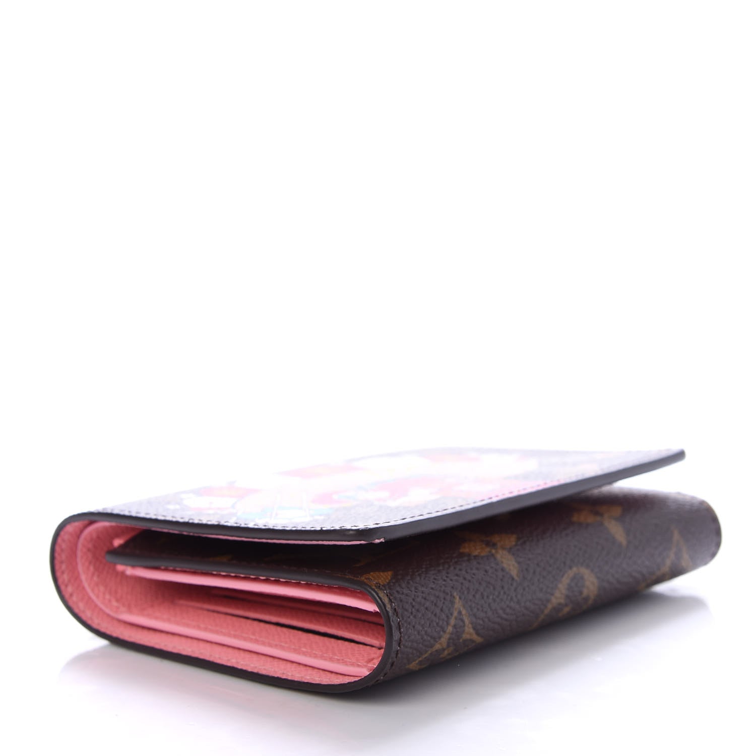 Louis Vuitton Monogram 2020 Christmas Animation Swing Ride Victorine Wallet Pink Poppy 4 of 8