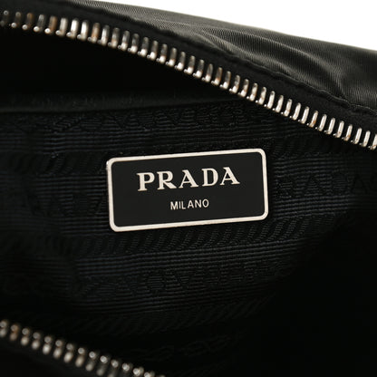 Prada Tessuto Nylon Saffiano Flat Messenger Bag Black 5 of 11