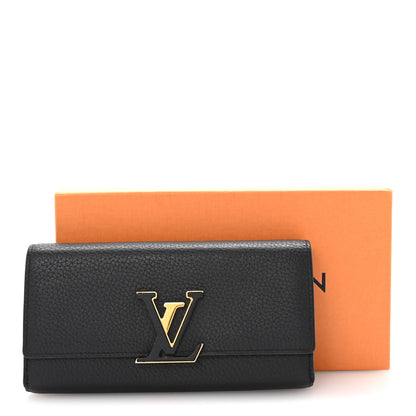 Louis Vuitton Taurillon Capucines Wallet Black 7 of 7
