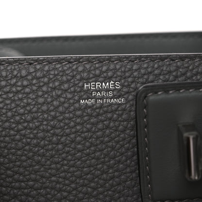 Hermes Togo Swift Medor Bag Gris Meyer 6 of 11