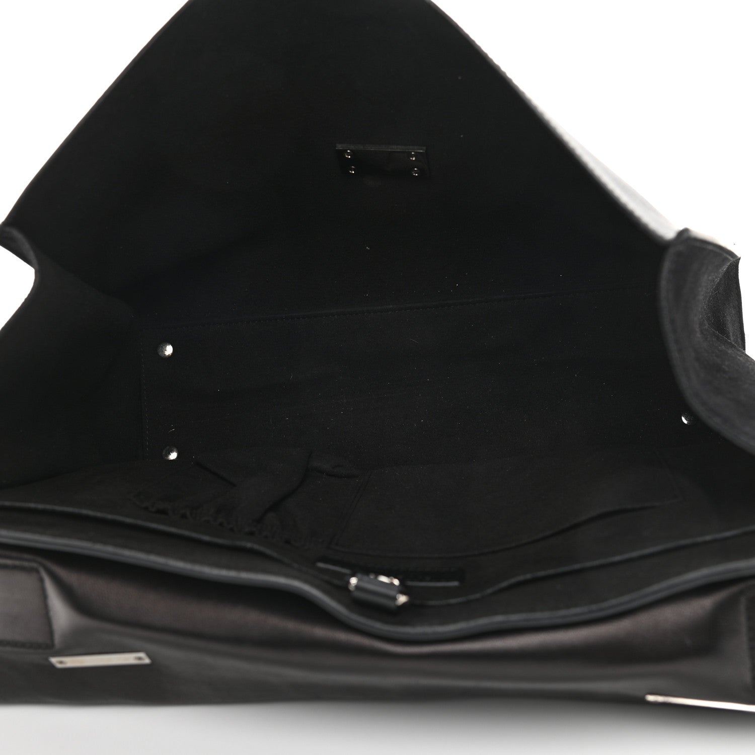 Givenchy Calfskin Crocodile Embossed Medium Shark Lock Satchel Black 5 of 11