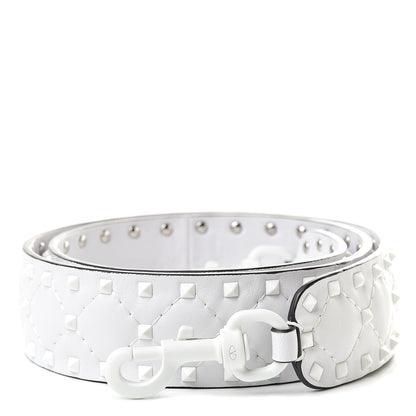 Valentino Garavani Lambskin Free Rockstud Spike Shoulder Strap Optic White 1 of 6