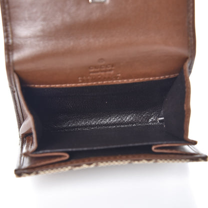 Gucci Monogram Coin Purse Brown 5 of 7