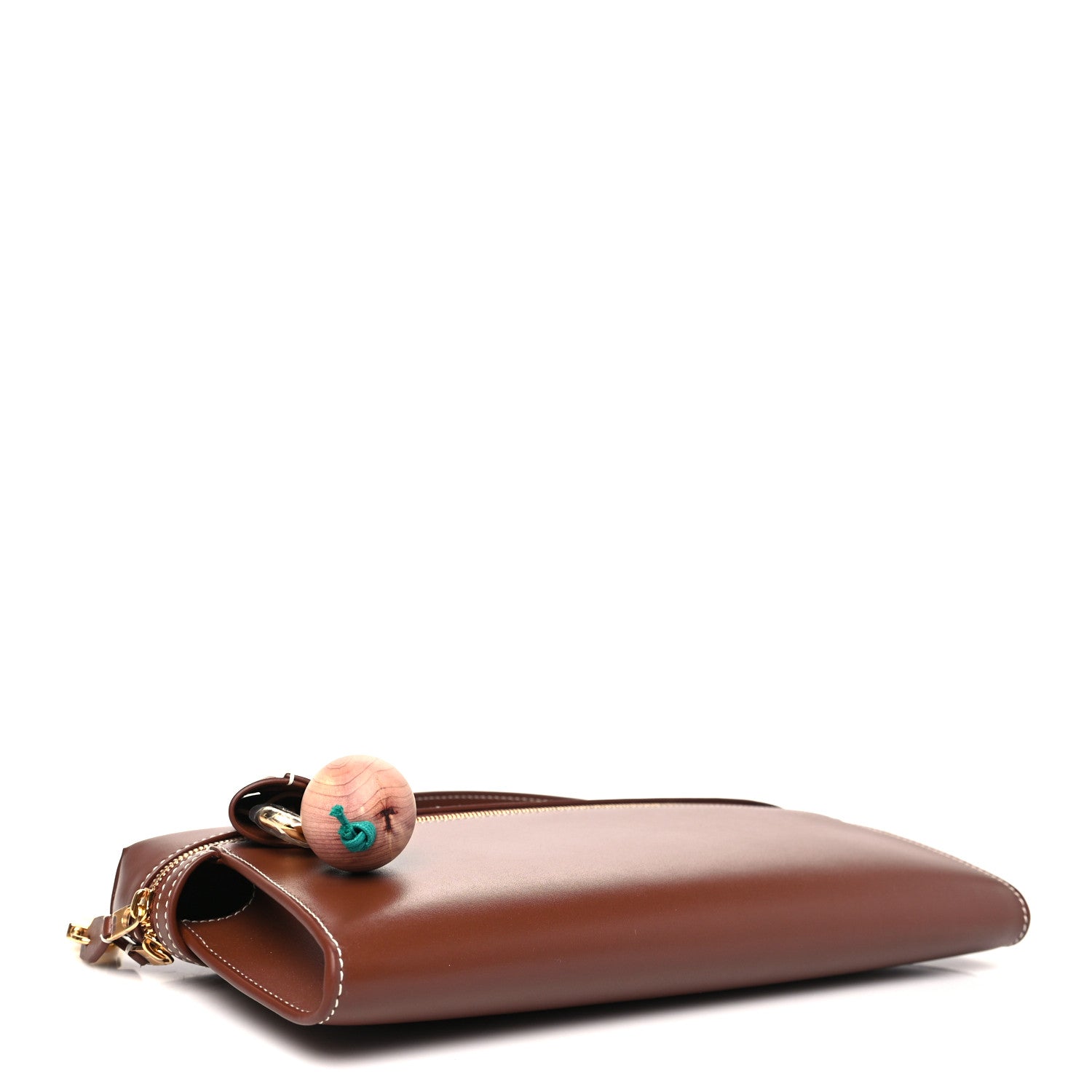 Loro Piana Smooth Calfskin Extra Clutch L29 Burnt Tan 4 of 8