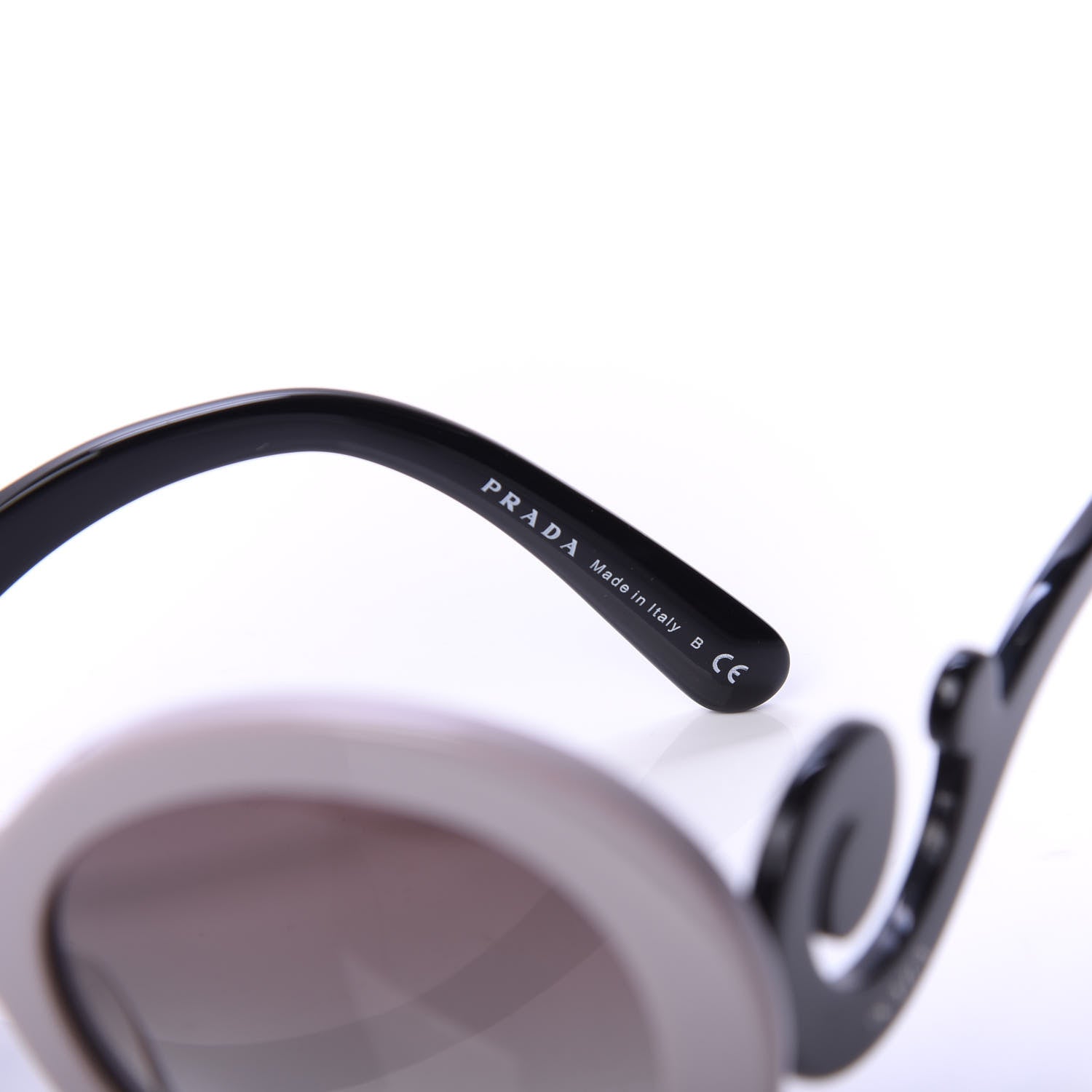 Prada Baroque Sunglasses SPR 27N Grey Black 6 of 7