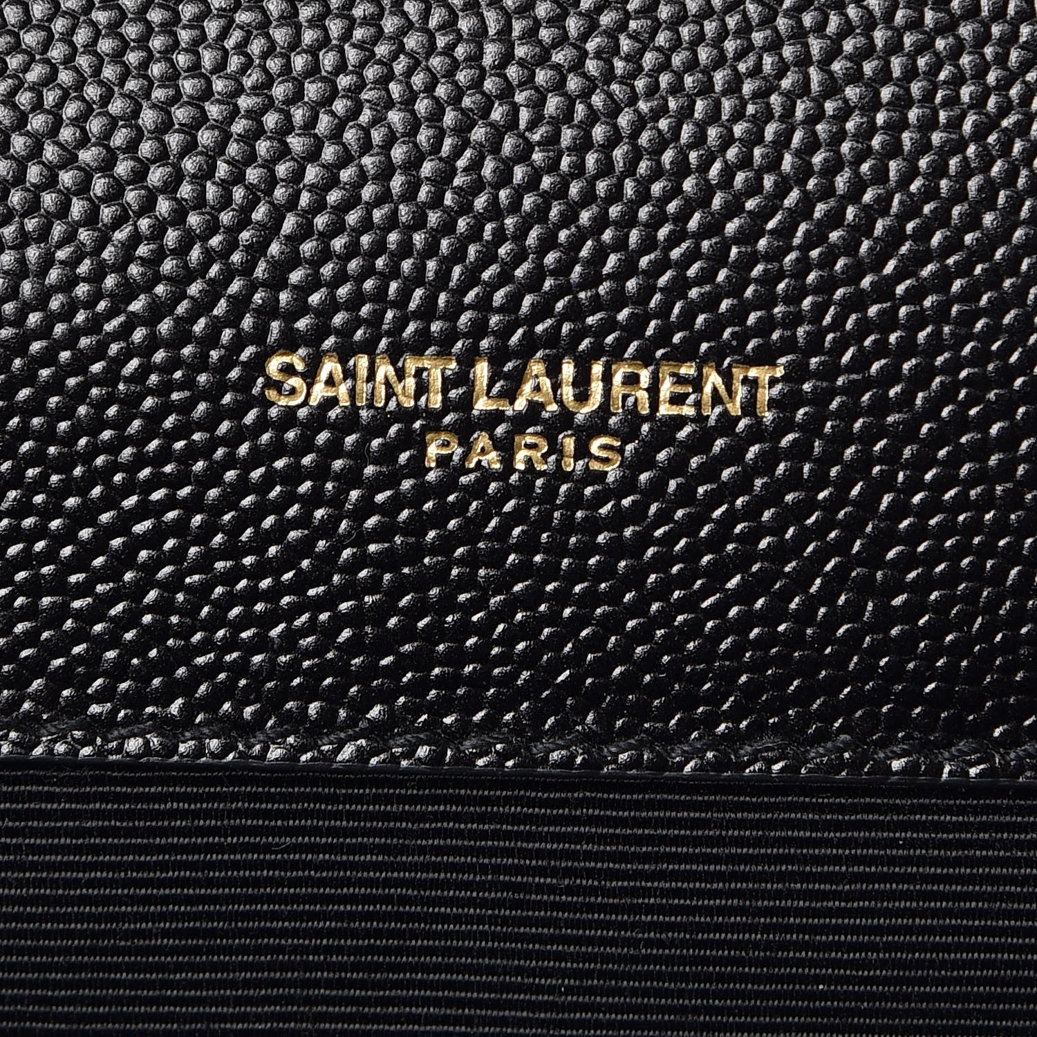 Saint Laurent Grain De Poudre Textured Mixed Matelasse Large Triquilt Monogram Satchel Black 6 of 7