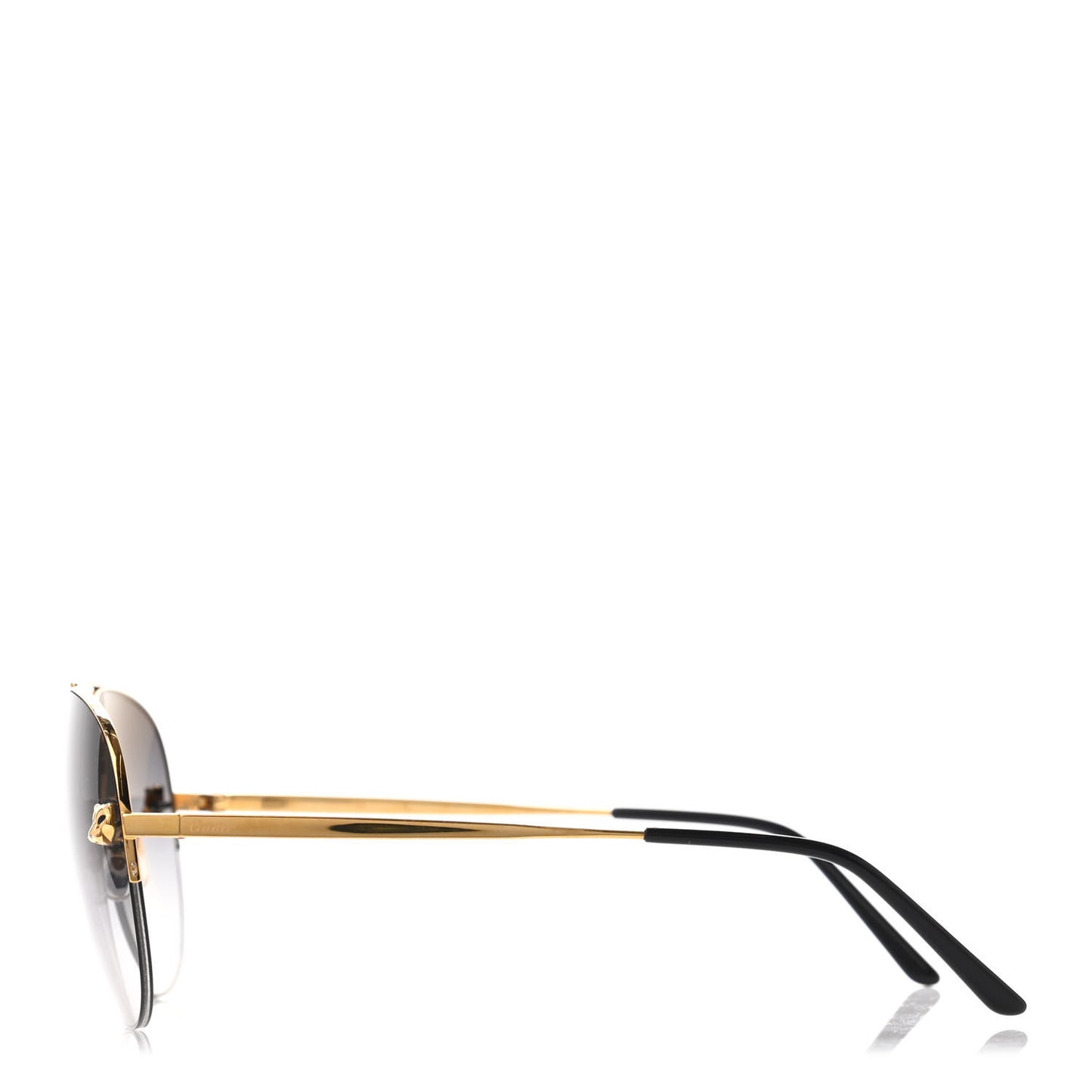 Panthere De Cartier Aviator Sunglasses Gold