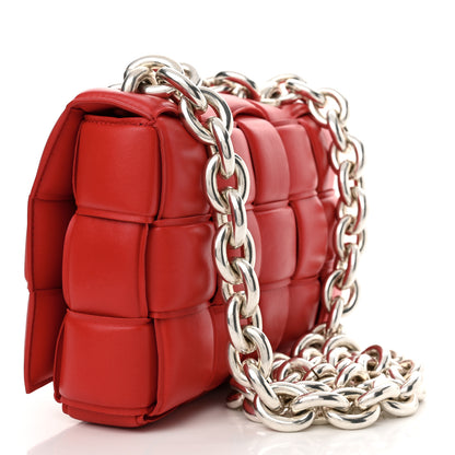 Bottega Veneta Lambskin Maxi Intreccio Padded Chain Cassette Crossbody Bag Nail Polish 3 of 13