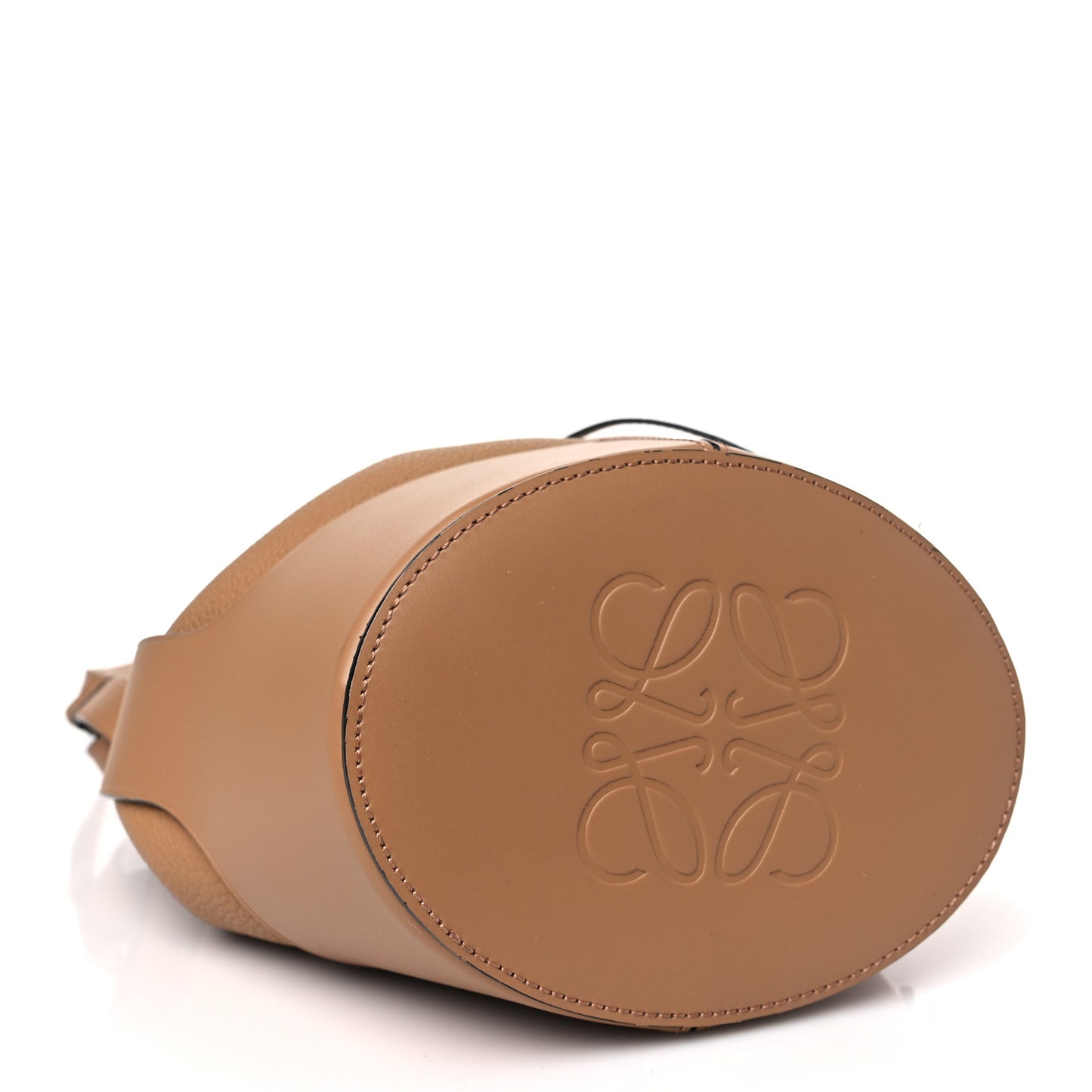 Calfskin Small Balloon Bucket Bag Toffee