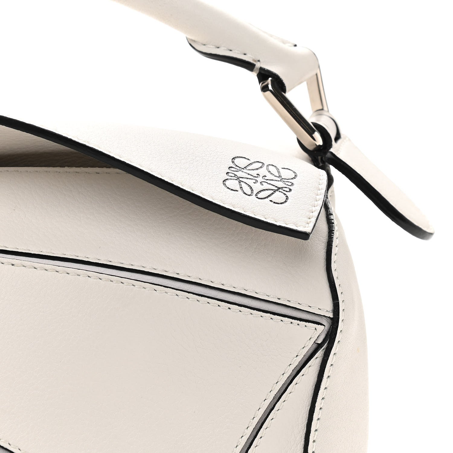 Loewe Calfskin Small Puzzle Bag White 8 of 12