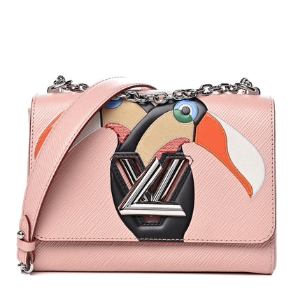 Louis Vuitton Epi Exotic Birds Twist Shoulder Bag MM Crystal Pink 1 of 15