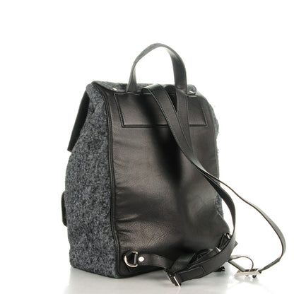 Proenza Schouler Melange Felted Wool PS1 Backpack Charcoal Black 3 of 7