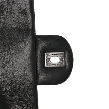 Chanel Iridescent Calfskin Quilted East West Flap Black 8 of 13