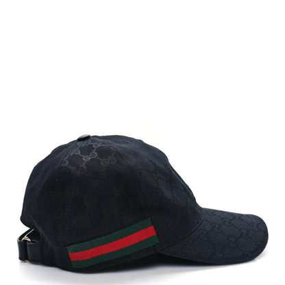 Gucci Monogram Web Baseball Hat M Black 6 of 8