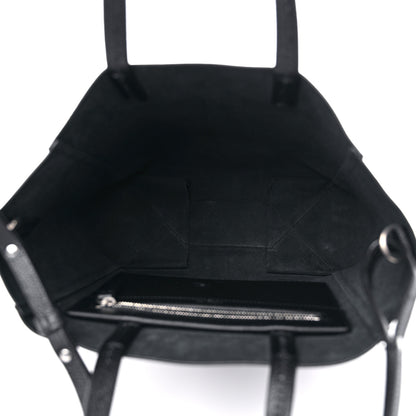 Celine Grained Calfskin Small Vertical Cabas Black 5 of 11