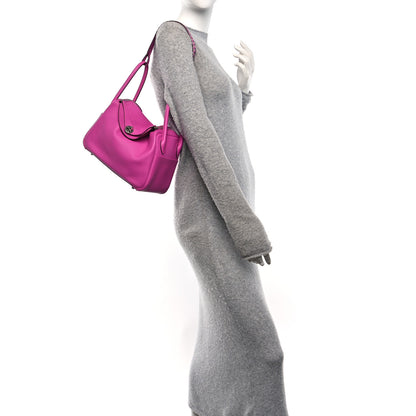 Hermes Swift Epsom Lindy 30 Tressage De Cuir Magnolia Bleu Saphir Craie 2 of 10