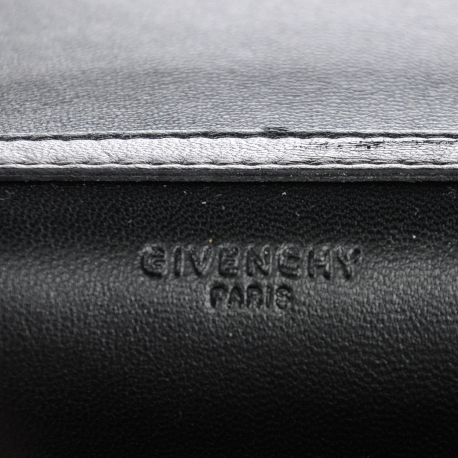 Givenchy Calfskin Studded Pandora Chain Wallet Black 6 of 8