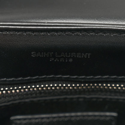 Saint Laurent Calfskin Y Quilted Monogram Toy Loulou Crossbody Bag Black 8 of 10