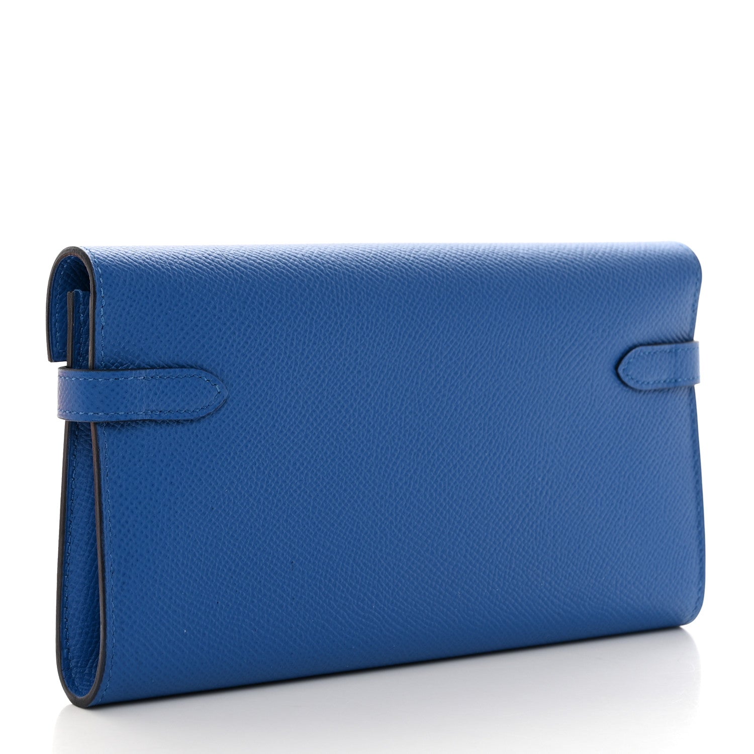 Hermes Epsom Kelly Longue Wallet Bleu Zellige 3 of 8