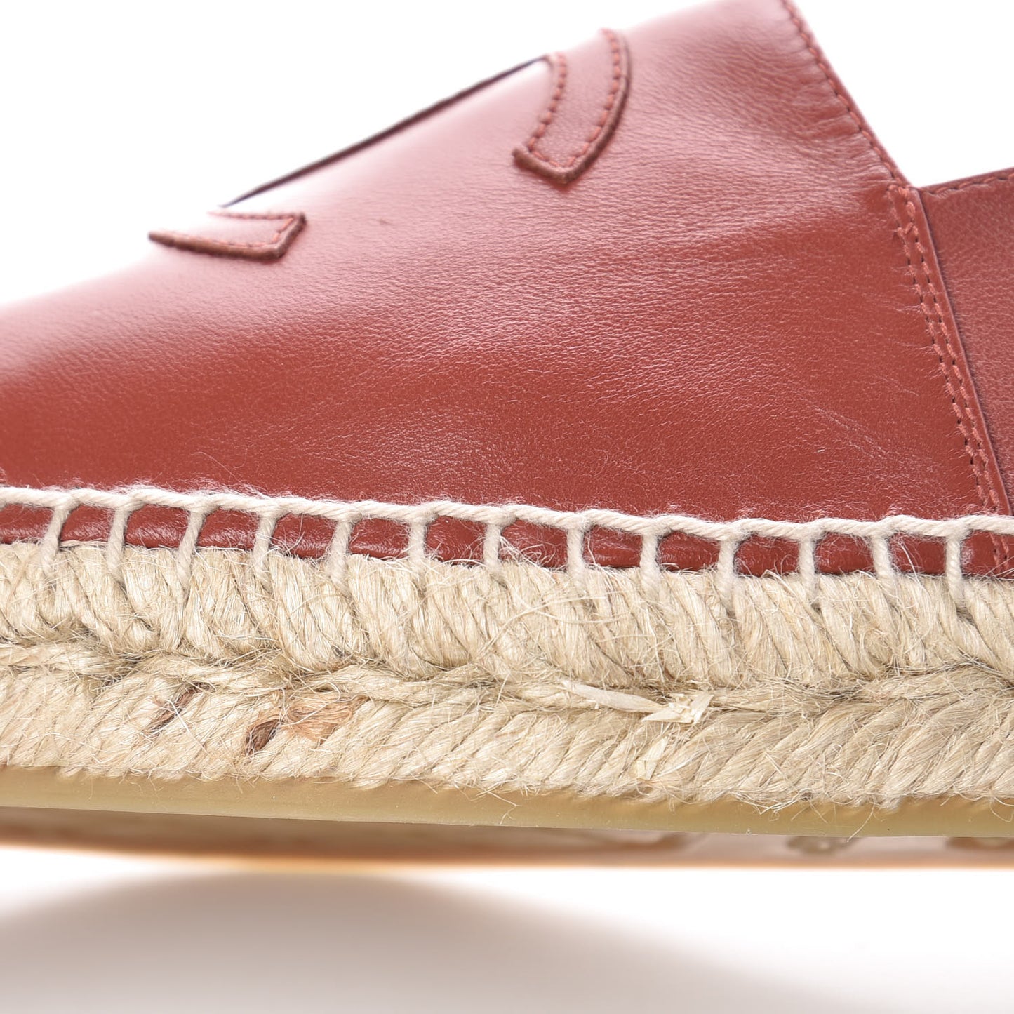 Lambskin CC Espadrilles 40 Brown
