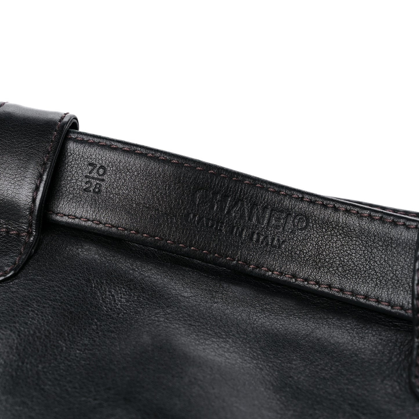 Lambskin Flap Waist Belt Bag 70 28 Black